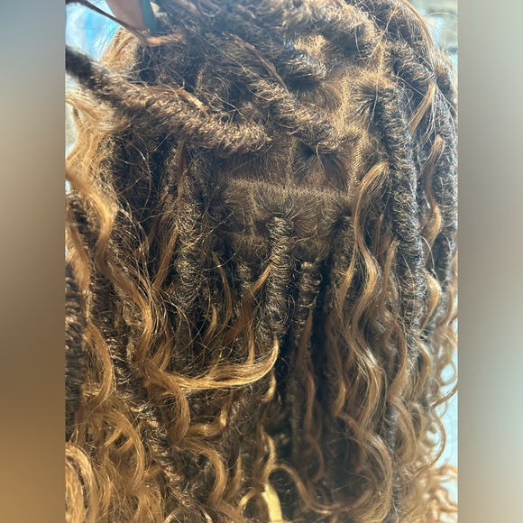 WOW! 26" Boho Faux Locs Lace Front Wig Color #T1B/30 Cinnamon Spice! - Picture 8 of 15